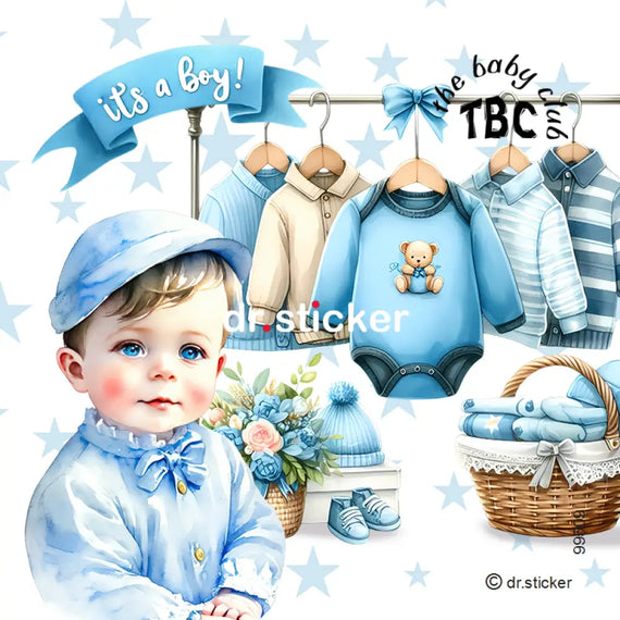 גליל מדבקות ד"ר סטיקר - מועדון התינוקות - ילד