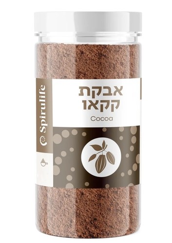 אבקת קקאו נא אורגני 300 גרם ספירולייף