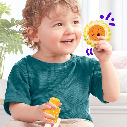 ספארי חושי של חיות לבנייה ולמשחק פעיל 15 חלקי בנייה