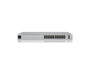 מתג Layer 3 מתקדם עם 24 פורטים GbE, 2 פורטי 10G SFP+, PoE עד PoE++ לניהול רשת מקצועי - Pro 24 PoE