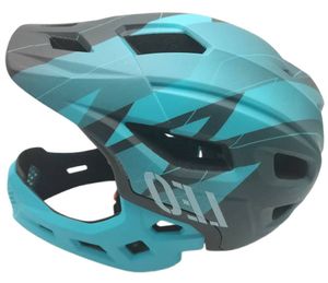 קסדה משולבת רגילה ופול פייס Full Face במוצר אחד - כחול