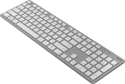 סט מקלדת ועכבר אלחוטיים Asus W5000 (Copilot) - עברית / אנגלית - צבע לבן