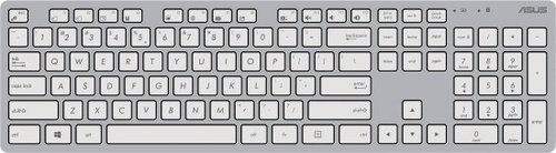 סט מקלדת ועכבר אלחוטיים Asus W5000 (Copilot) - עברית / אנגלית - צבע לבן