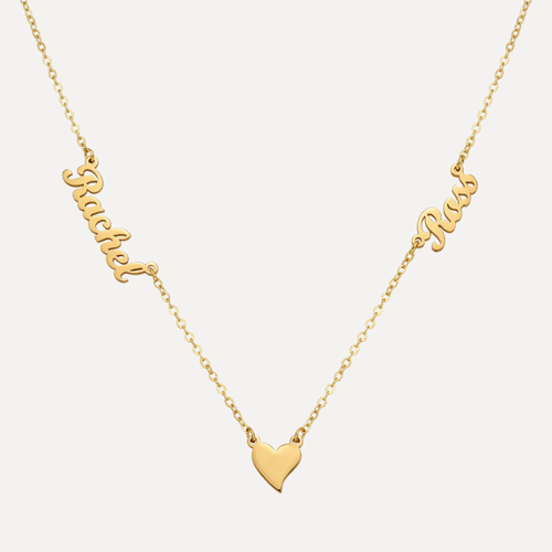 שרשרת לב+שמות באנגלית