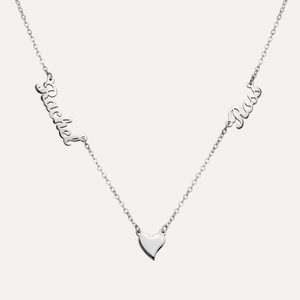 שרשרת לב+שמות באנגלית