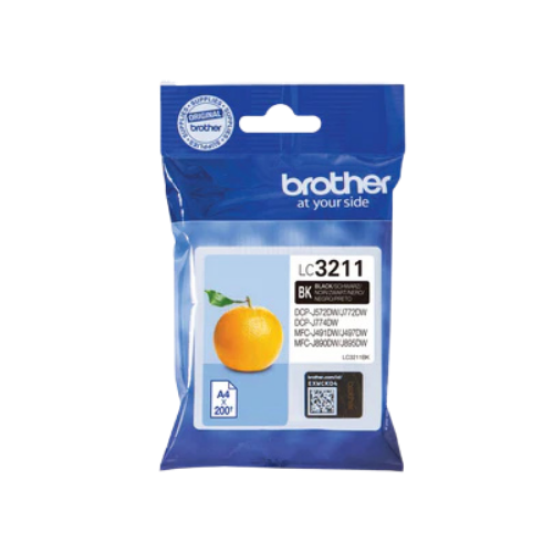 מיכל דיו שחור LC-3211BK Brother