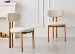 כיסא מעוצב דגם NINA Fabric Oak