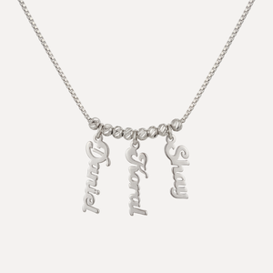 שרשרת שמות תלויים כסף