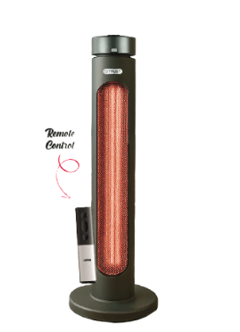 תנור חימום עומד קרבון Carbon Flex 2000 – עוצמתי, בטיחותי ועמיד למים