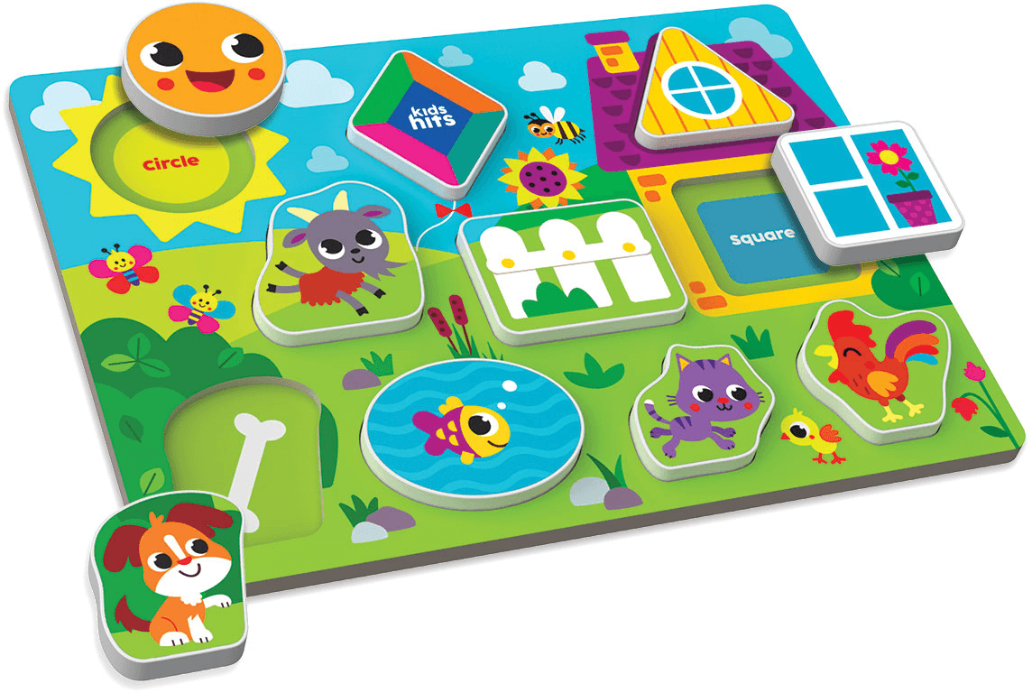 פאזל מעץ מבית Kids Hits - חווה