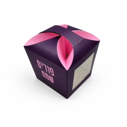 קופסא סגירת פרח+חלון- פורים שמח: