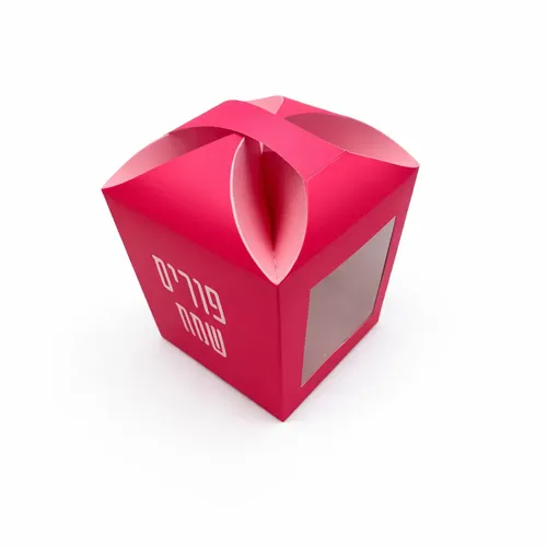 קופסא סגירת פרח+חלון- פורים שמח: