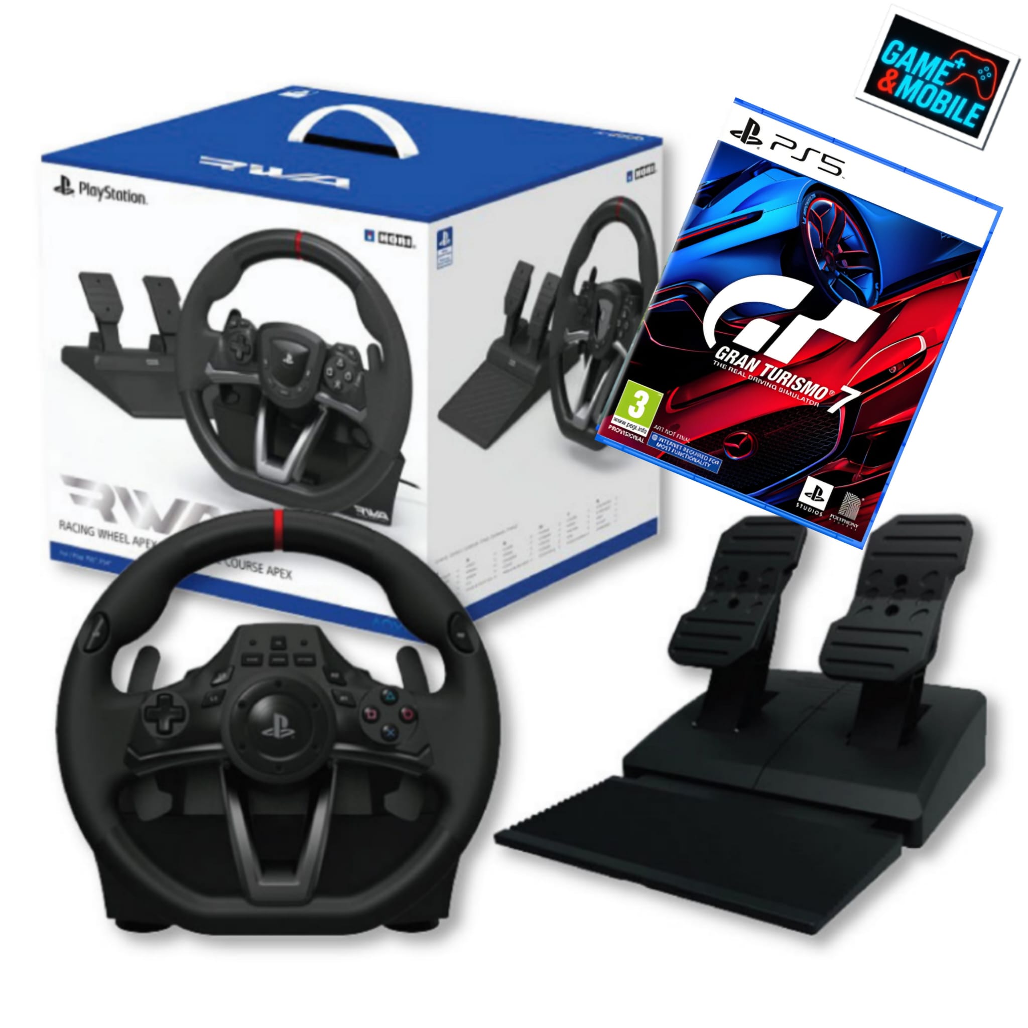 HORI RACING WHEEL APEX + GAME GRAN TURISMO 7 PS5