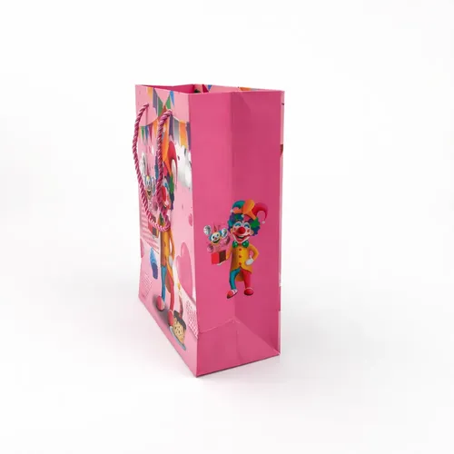 שקית קרטון ליצן - 24X18+8.5