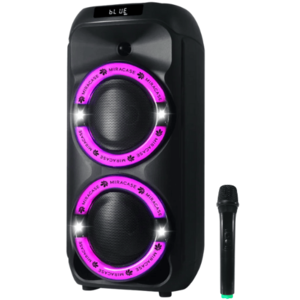 בידורית קריוקי עוצמתית עם מיקרופון אלחוטי Miracase MKS40