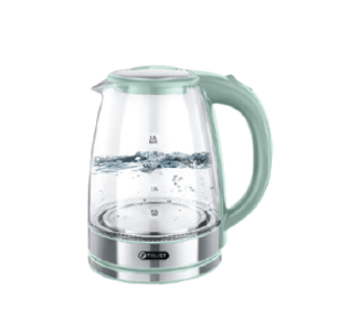 קומקום זכוכית מעוצב Glass Kettle green בנפח 1.8 ליטר