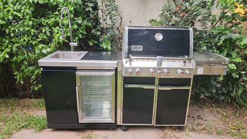 גריל גז – Summit E-470IL WEBER צבע שחור  + כיור ומקרר מבית סיזר 