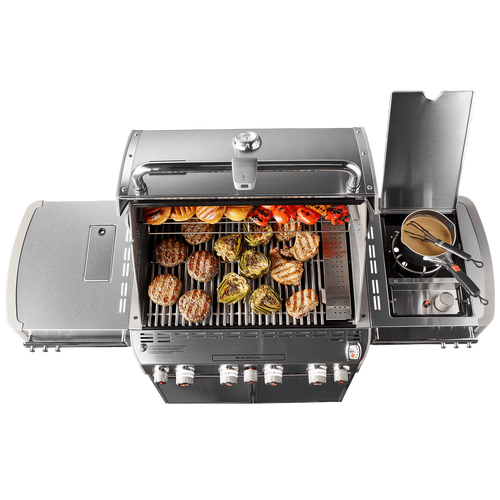גריל גז – Summit E-470IL WEBER צבע שחור - חבילה  גריל מאסטר וובר סומיט