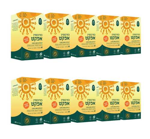 ברא כורכומין אפקט 60 כמוסות | מארז 10 יחידות