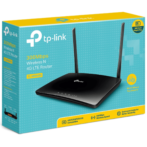 ראוטר עם מודם סלולרי TP-Link TL-MR6400 Wireless N 4G LTE