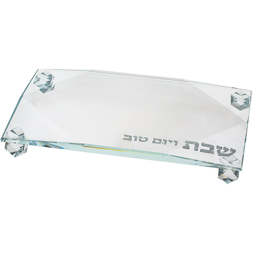 מגש קריסטל יהלום לפמוטים