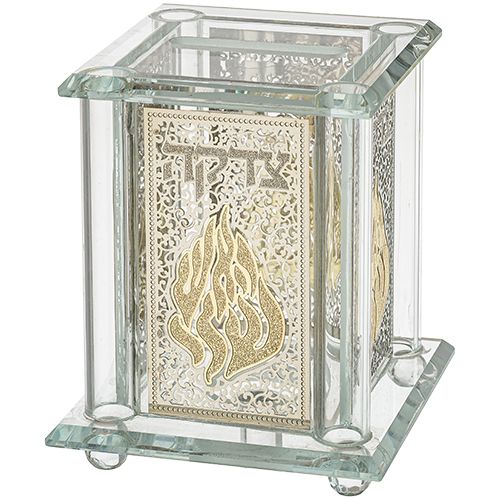 קופת צדקה קריסטלית נוצצת 