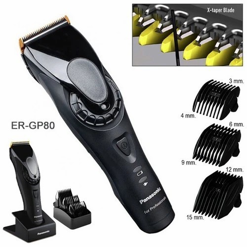 מכונת תספורת נטענת Panasonic ER-GP80 – צבע שחור
