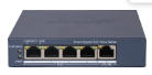 סוויץ/מתג 4+1 פורט 10/100/1000 POE CCTV מנוהל דגם DS-3E1505P-EI מבית HikVision