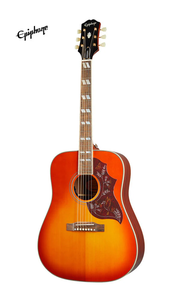 גיטרה אקוסטית מוגברת Epiphone Hummingbird Inspired by Gibson Aged Cherry Sunburst Gloss
