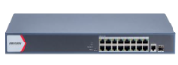 סוויץ/מתג 16+2 פורט 10/100/1000 POE CCTV מנוהל דגם DS-3E1518P-EI_V2 מבית HikVision