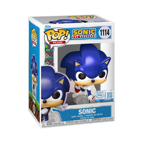 פופ פלוס סוניק הקיפוד - סוניק (פנינה) - Funko (Pearl) Pop Plus Exclusive Sonic The Hedgehog #1114