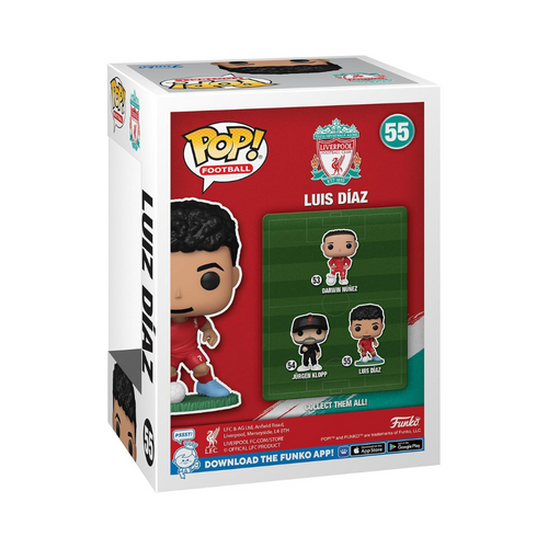 פופ כדורגל ליברפול - לואיס דיאס - Funko Pop Football Liverpool Luis Diaz #55