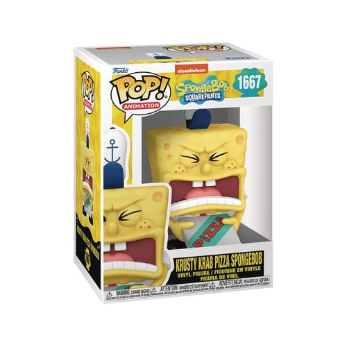 פופ בוב ספוג עם רשת  - Funko Pop Spongebob with Pizza #1667