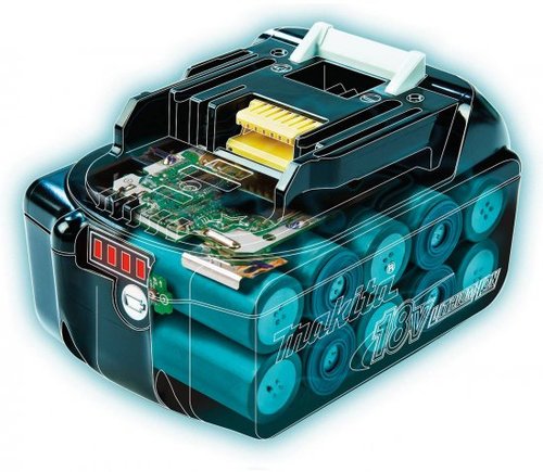 סט 3 כלים פטישון, אימפקט ומשחזת 18V נטען עם 3 סוללות 5A ומטען מהיר MAKITA DLX3189TX1 מקיטה