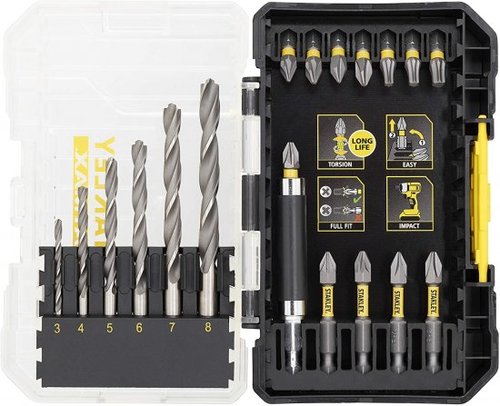 סט 19 מקדחים וביטים Stanley Fatmax STA88554-XJ