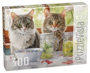 פאזל 300 חלקים - שני חתולים