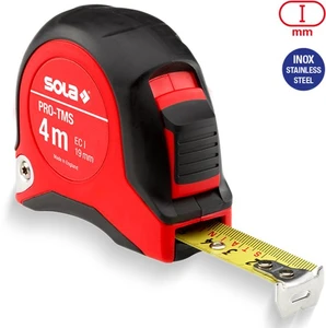 סרט מדידה 4 מ׳ × 19 ממ PRO‑TMS דגם 50029501 סרט עשוי נירוסטה