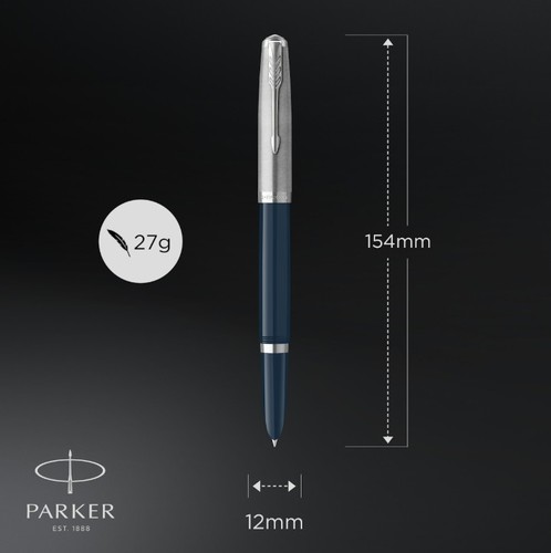 עט נובע יוקרתי, דגם PARKER 51 צבע MIDNIGHT BLUE