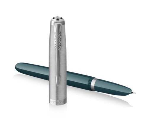 עט נובע יוקרתי, דגם PARKER 51 צבע TEAL BLUE