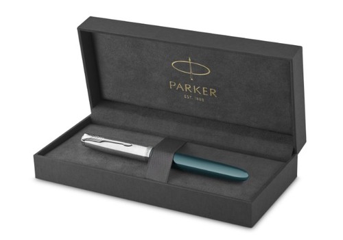עט נובע יוקרתי, דגם PARKER 51 צבע TEAL BLUE
