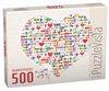 פאזל צורני 500 חלקים - לב