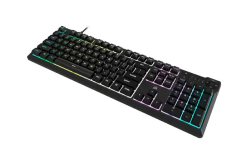 מקלדת קומפקטית לשחקנים K55 Core RGB עם מקשים שקטים ותגובתיים