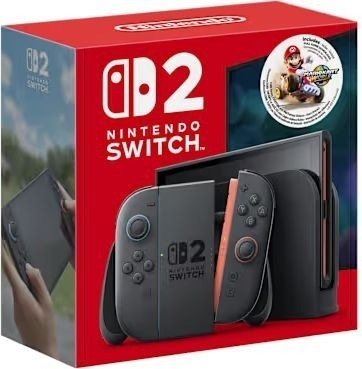קונסולת משחק אדום/כחול מהדורת Nintendo Switch 2 256GB Mario World Edition