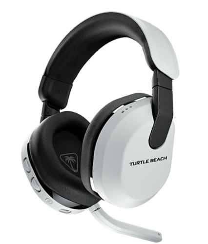 אוזניות אלחוטיות Turtle Beach Stealth 600 בצבע לבן עם מיקרופון מתקפל למשחקים