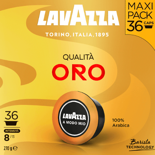 36 קפסולות לוואצה אמודו מיו Lavazza A Modo Mio Oro