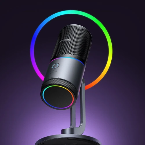 מיקרופון גיימינג שולחני בחיבור USB עם תאורת  Ugreen RGB 
