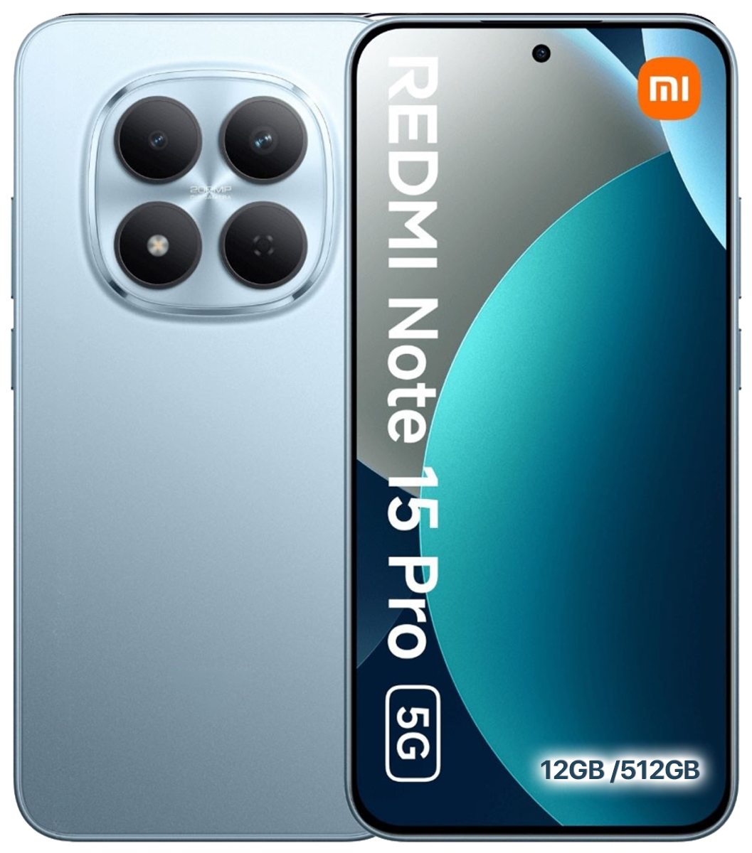 טלפון סלולרי Xiaomi Redmi Note 15 Pro 5G 512GB 12GB RAM 