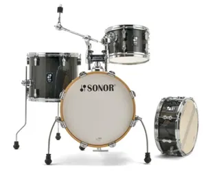 מערכת תופים 4 חלקים צבע שחור SONOR AQX Jungle 