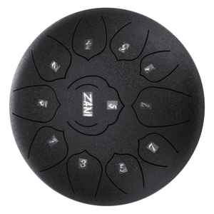 סטיל דראם ZANI Steel Tongue Drum 10" 11 notes Black