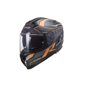 קסדת FF327 CHALLENGER CARBON LS2- כתום שחור